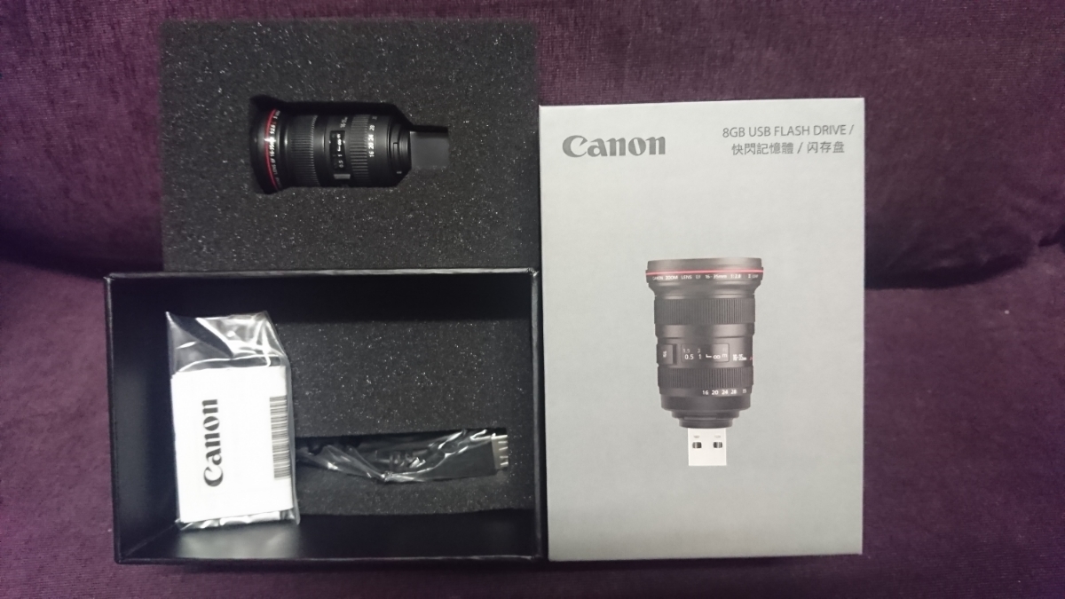 [ rare ] Canon EF 16-35mm f/2.8L II USM miniature USB memory 8GB not for sale new goods 