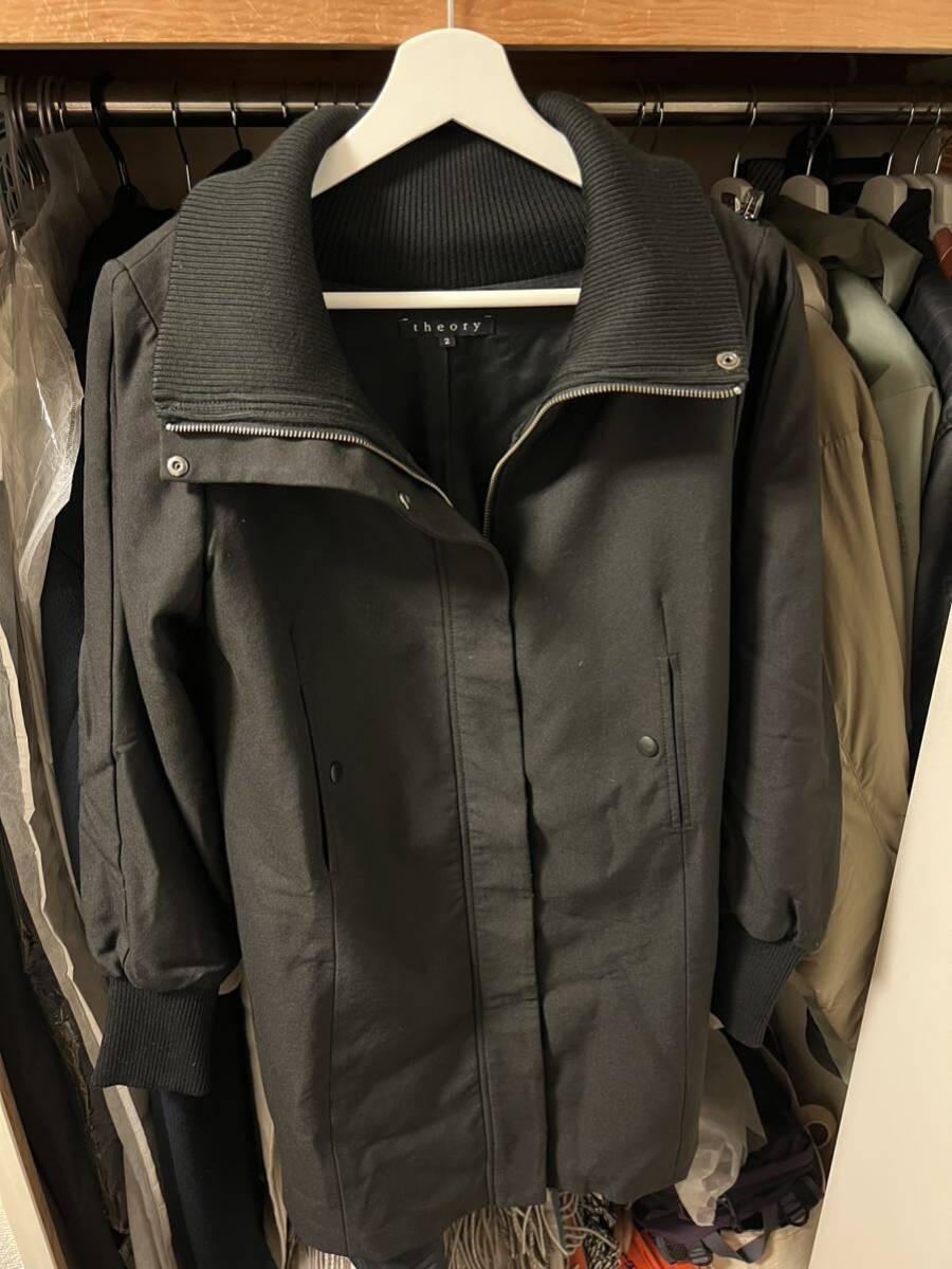 Theory セオリー レディース コート ジャケット ブラック 美品 サイズ2(9号、Mくらい)_画像1