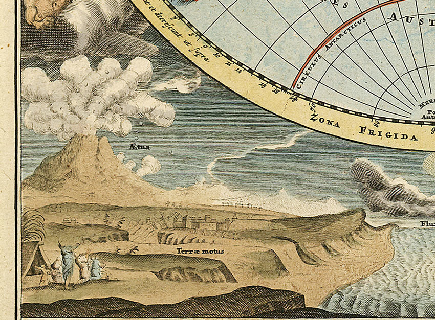 アンティークマップ　世界地図　1720年: ヨハン・バプテスト・ホーマン 複製_画像7