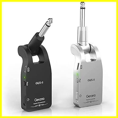 ★GWS-8★ Getaria GWS-8 ギターワイヤレスシステム 送受信機 280°回転 1対多 USB-C充電式 トランスミッター＆レシーバー_画像8