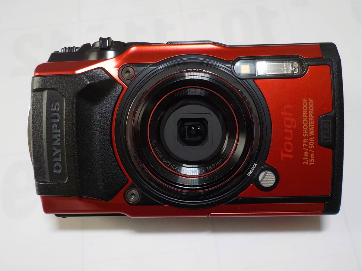 オリンパス　OLYMPUS Tough TG-6 RED （レッド）　純正テレコンバーター付属　動作確認済み_画像1