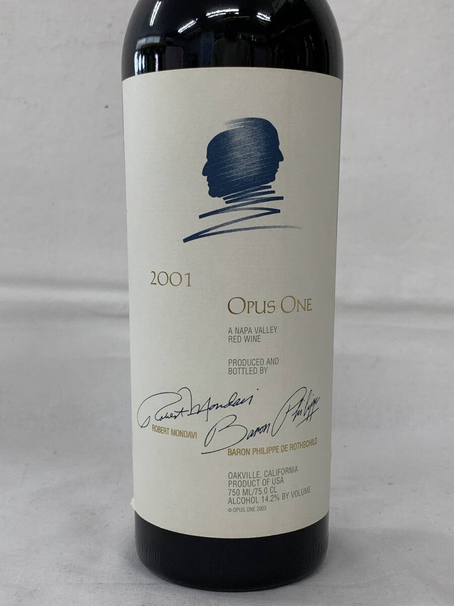 ②注目！【ナパ プレミアムワイン】Opus ONE オーパスワン 2001 750ml 14.2% 長期ワインセラー保管の画像2