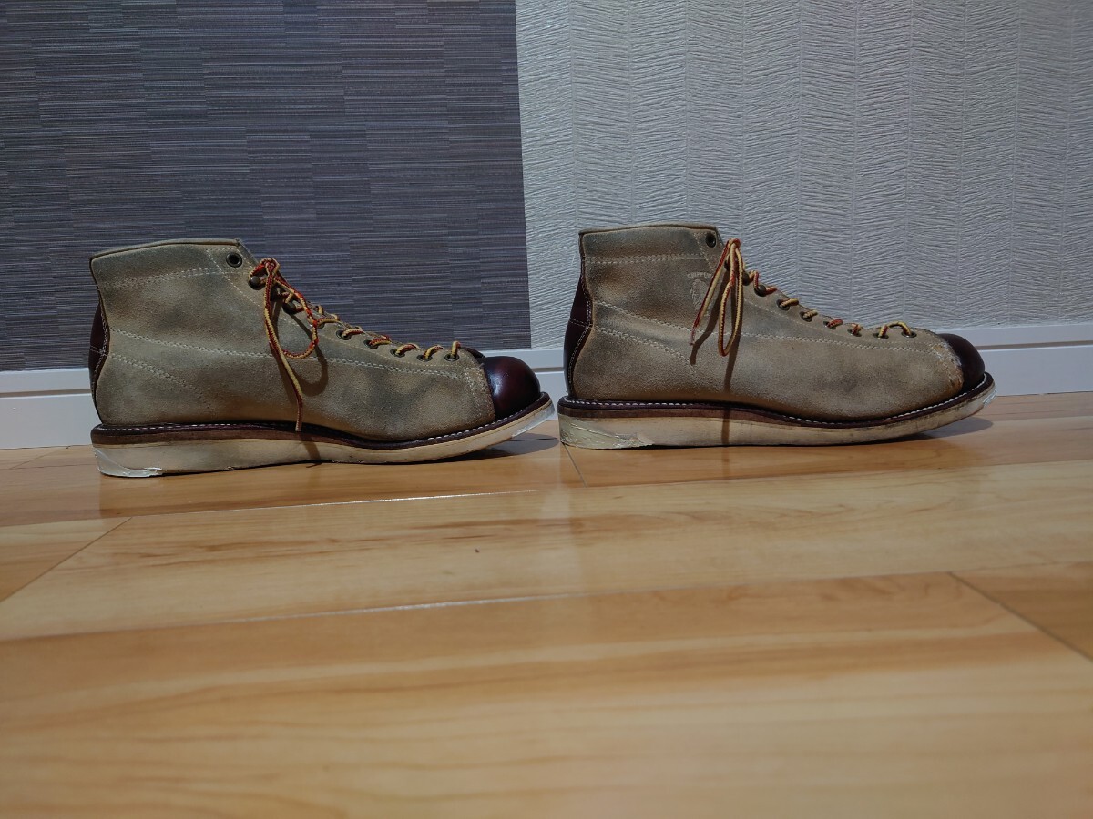 CHIPPEWA　モンキーブーツ　黒タグ　28〜28.5くらい　スエードコンビ　レザー_画像4