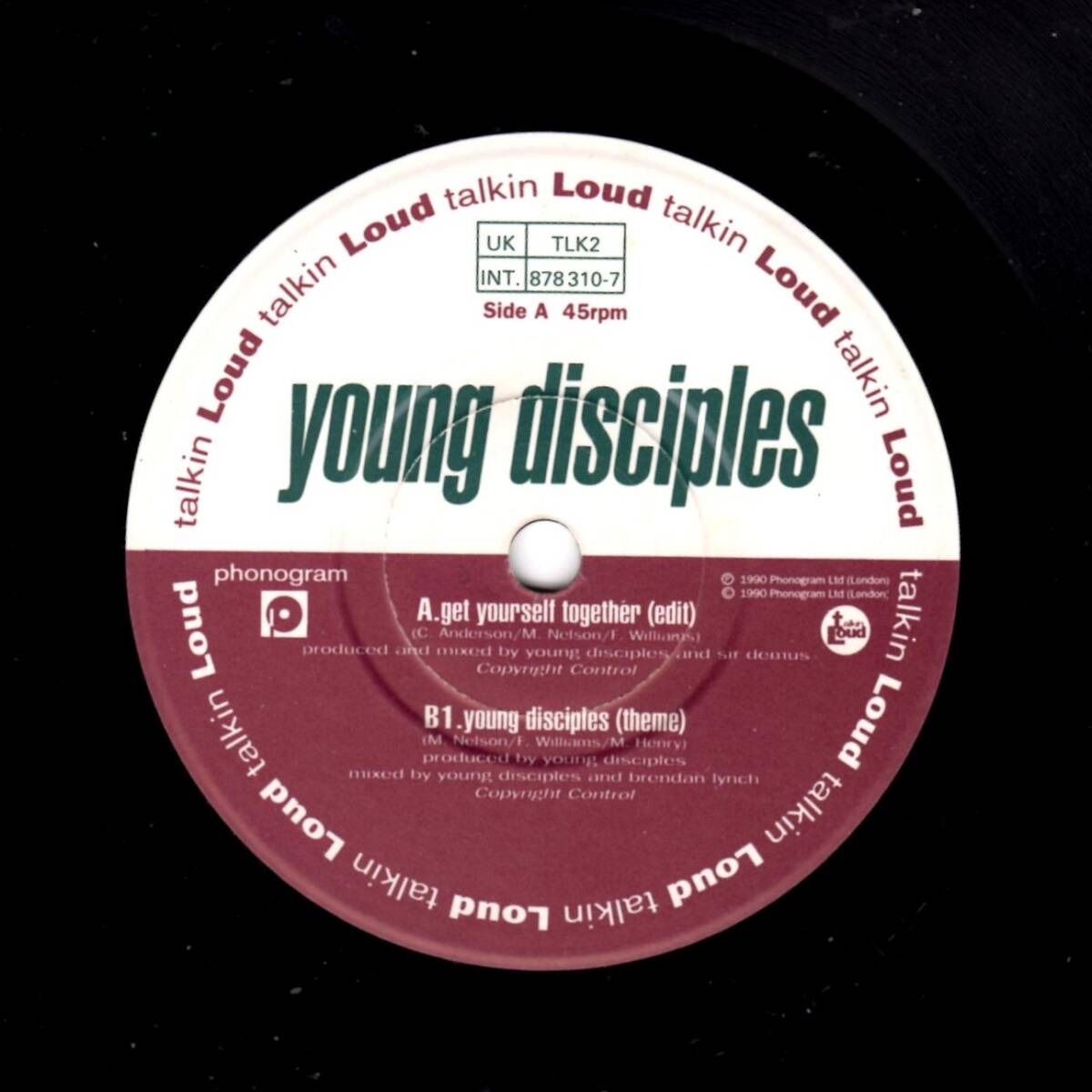 GROUND BEAT.DISCO FUNK.SOUL.ELECTRO.ACID JAZZ.45 / Young Disciples / Get Yourself Together / 7インチ / の画像2