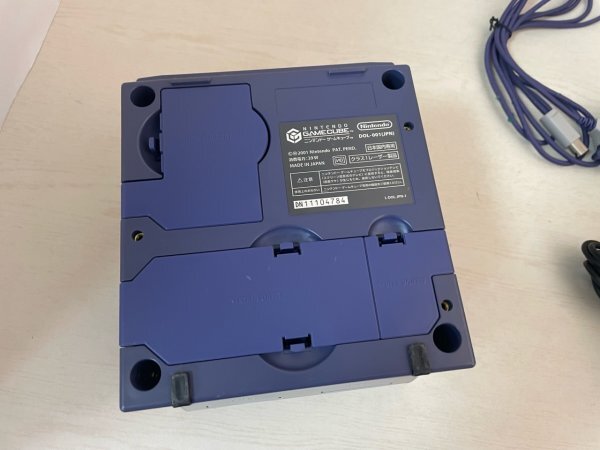  operation not yet verification nintendo GC Game Cube body purple controller attaching for GBA cable game attaching 