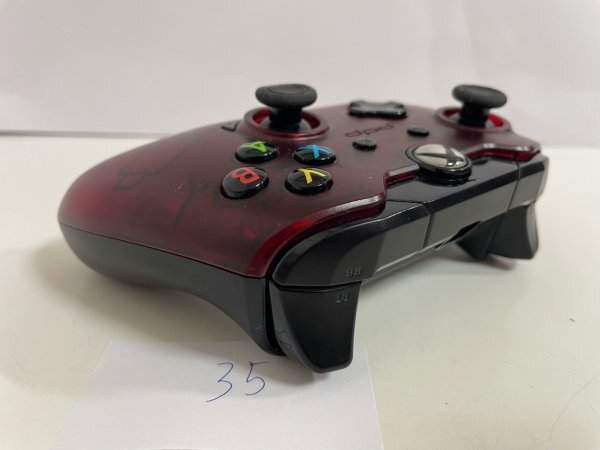 現状販売　ゲーム　ワイヤレスコントローラ　XBOX　レッド　クリアレッド　スケルトンレッド　SAKA35_画像3