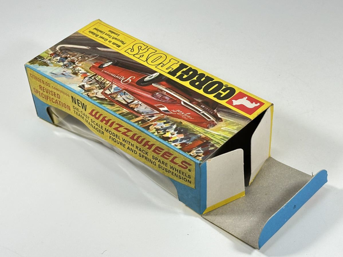 (s829) CORGI TOYS NEW WHIZZWHEELS 510 CITROEN DS TOUR DE FRANCE TEAM MANAGER'S CAR コーギー ミニカー 当時物 _画像8