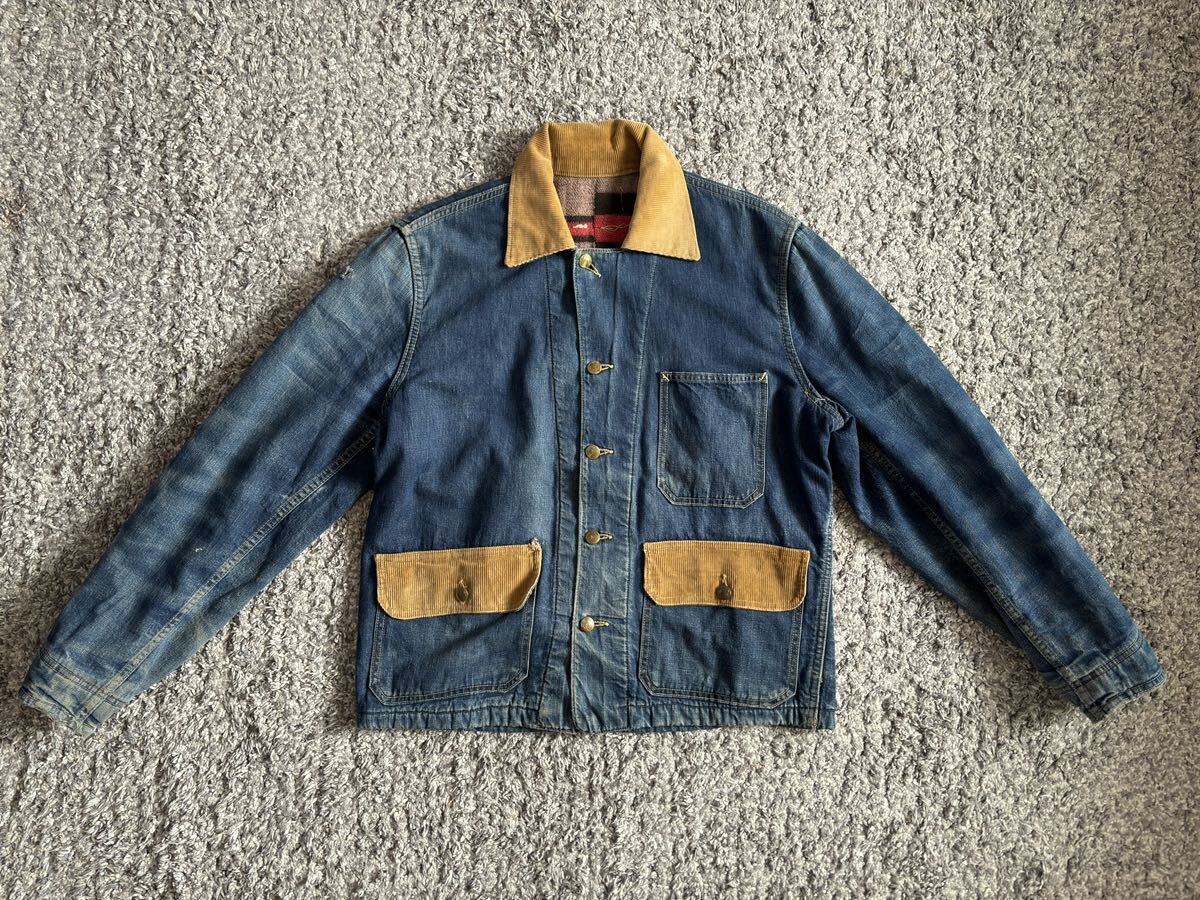 Yahoo!オークション - 50s BIG SMITH デニム カバーオール Yahoo!オークション - 50s BIG SMITH デニム カバーオール