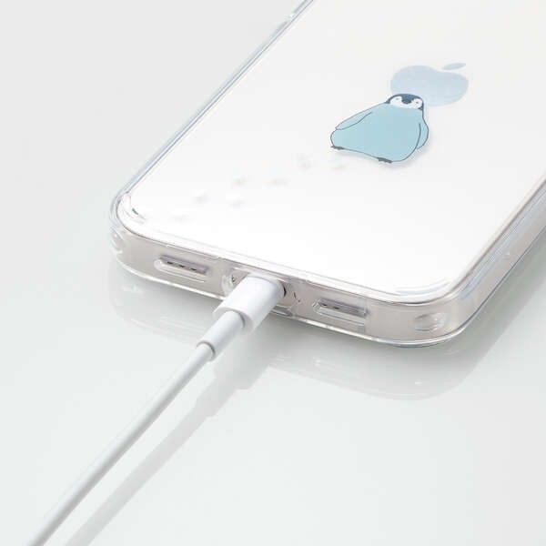 iPhone 12 mini ハイブリッドケース ペンギン柄 Qi充電ワイヤレス充電対応  軽くて丈夫なPCと弾力性のあるTPU
