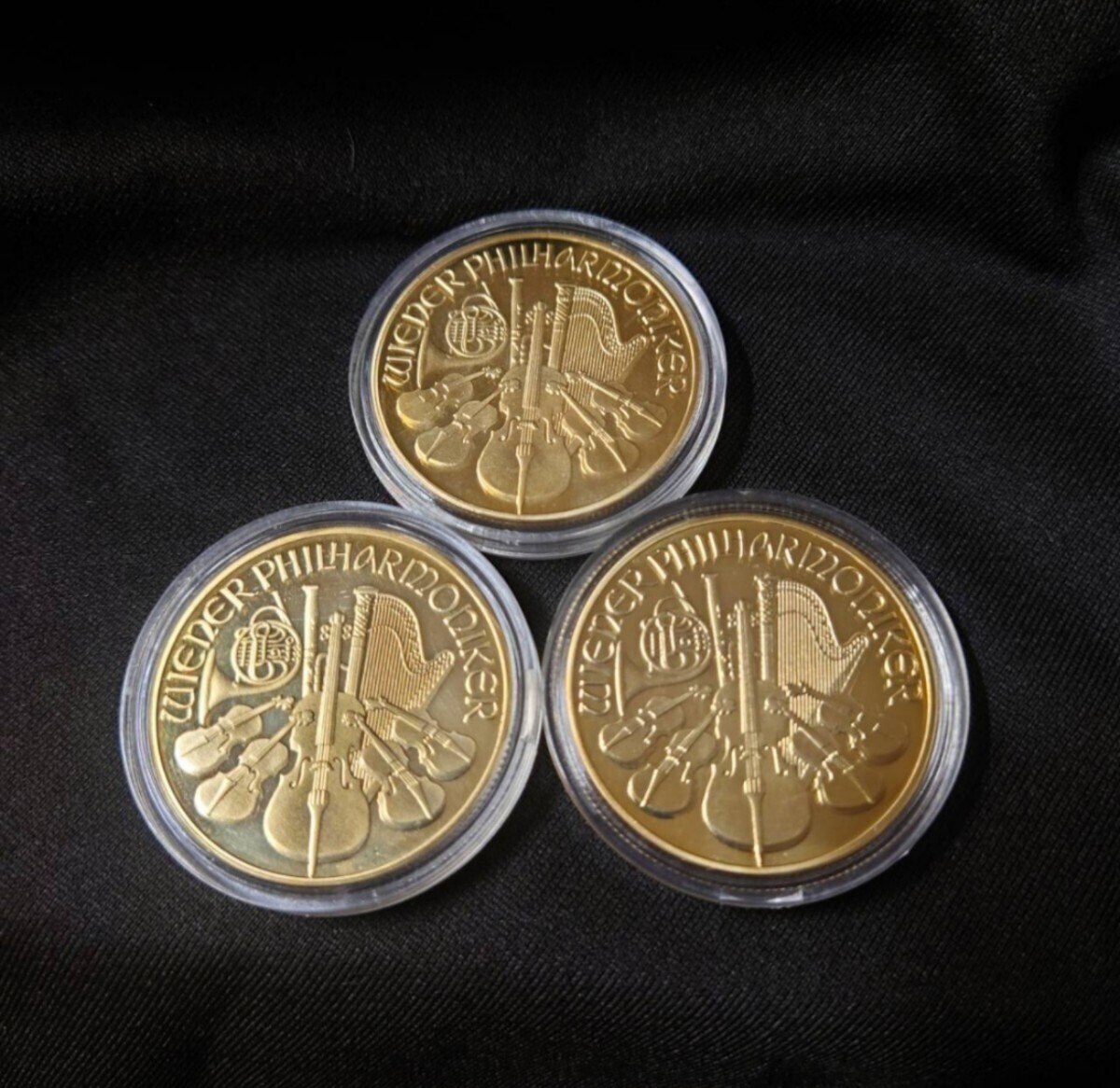 ウィーンフィルハーモニー ゴールド GOLD 金 金貨 24k ゴールドコイン ウィーン金貨 3枚セット　_画像1