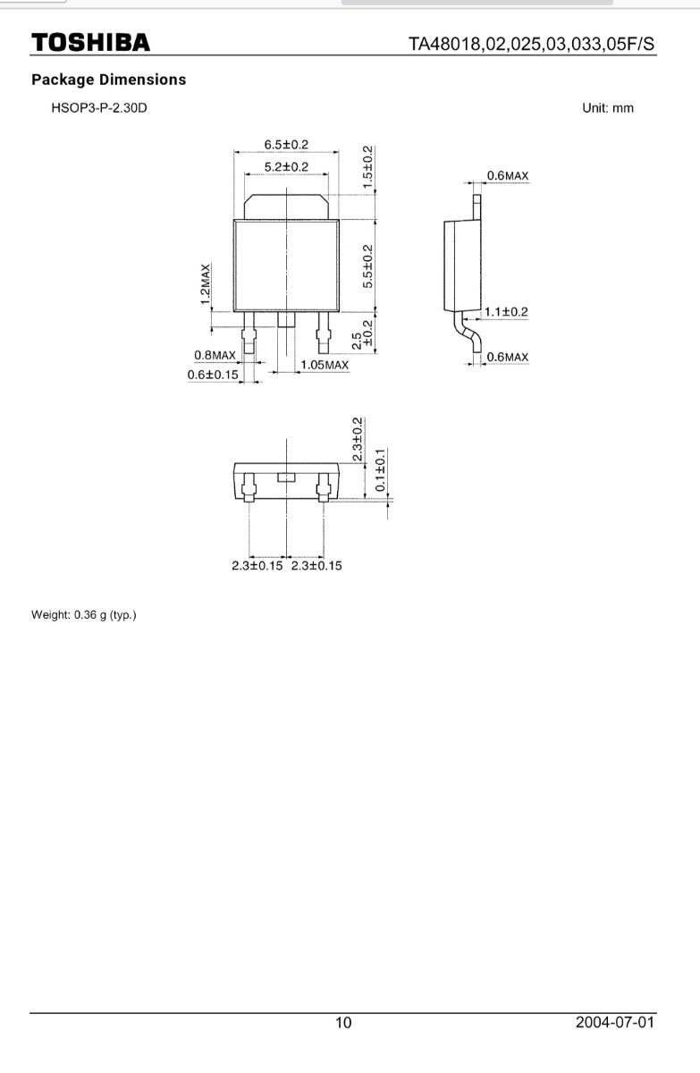 東芝 TA4803F 20個 (3端子レギュレータ 3V 1A) 新品未使用 長期保管品の画像7