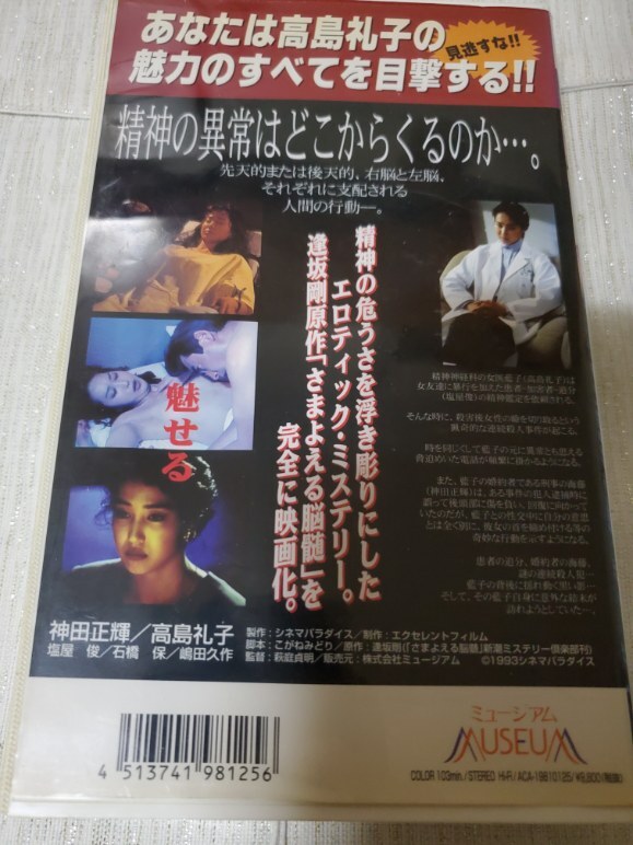 ☆●さまよえる脳髄 [VHS] 神田正輝 高島礼子の画像2