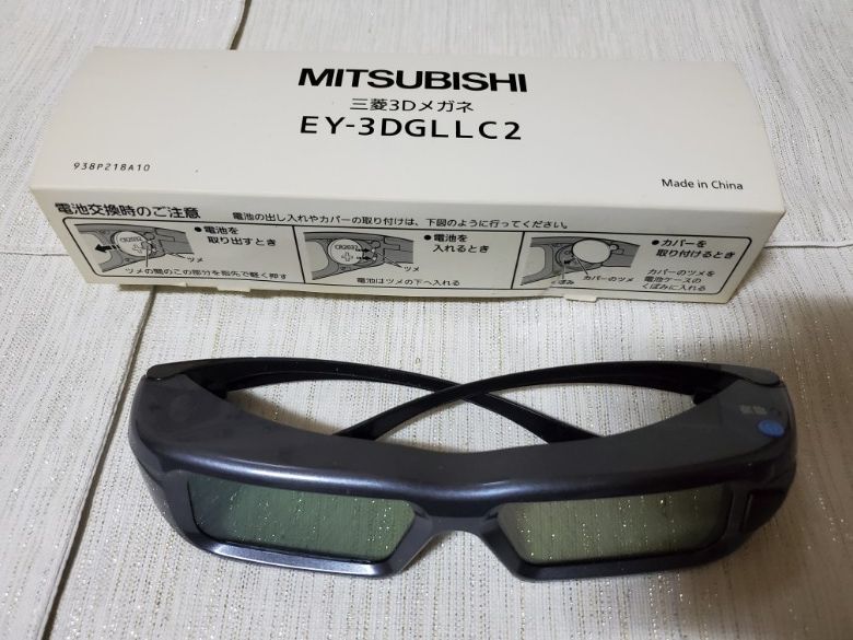 ☆○三菱電機 LSR3/MDR3/DRW2シリーズ対応3Dメガネ EY-3DGLLC2 美品
