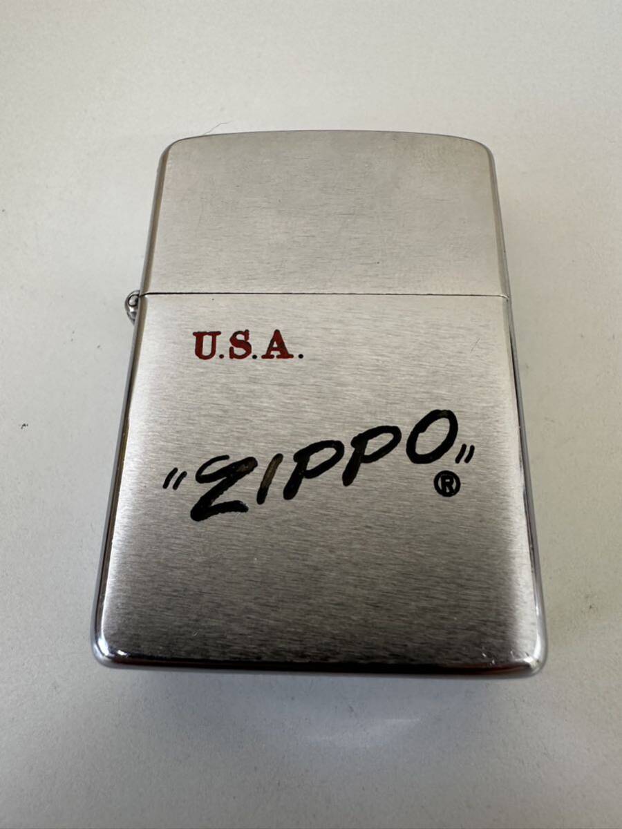 ZIPPO ジッポ USA シルバー ケース付 火花確認済 中古品【6552】の画像2