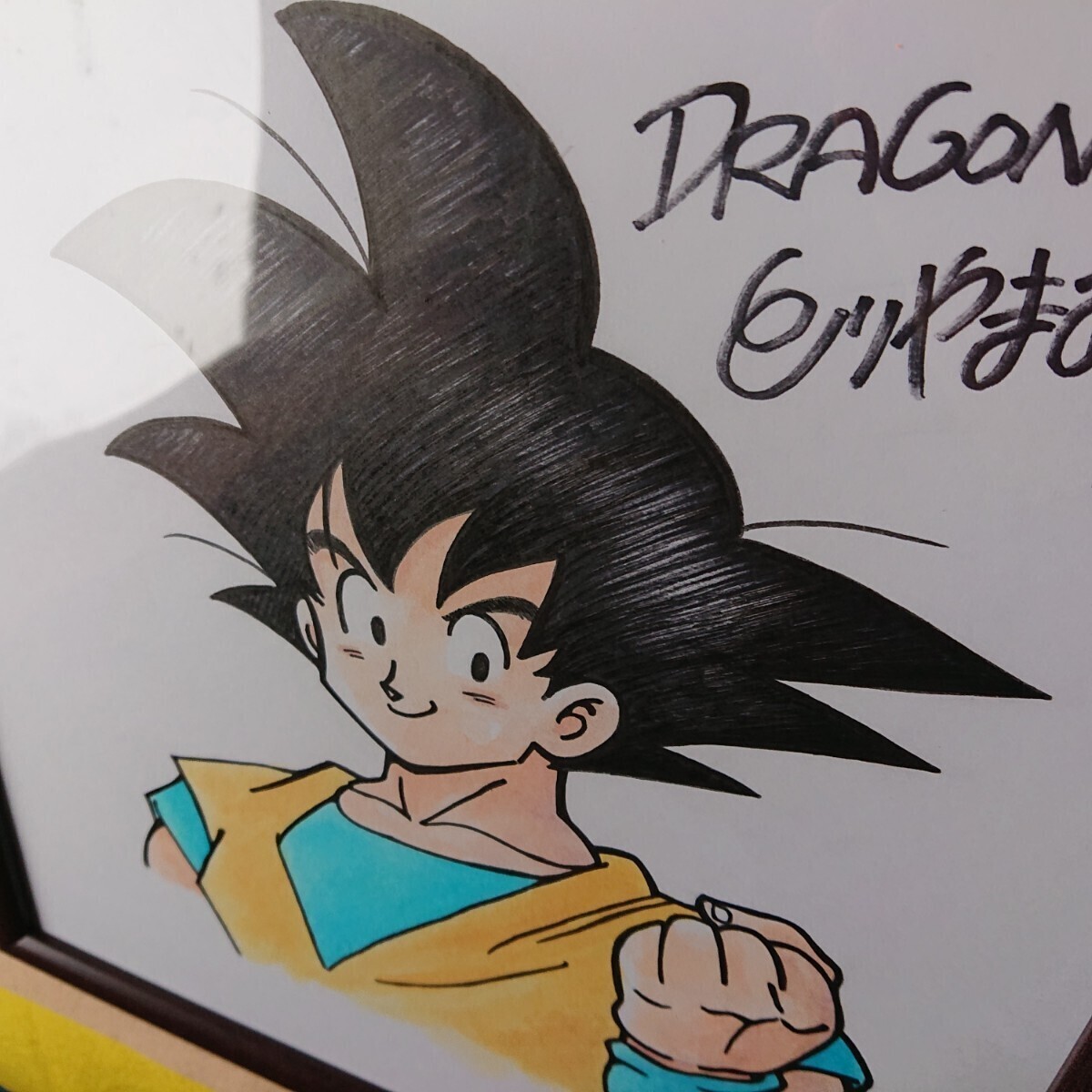 ドラゴンボール　鳥山明さんの直筆サイン色紙　DRAGONBALL　_画像1