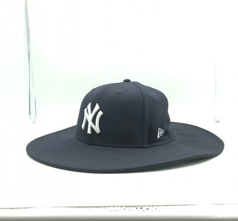 【中古】NEW ERA 59FIFTY Long Blim Hat NewYork Yankies ネイビー サイズ59.6cm　ニューエラ[240024454665]_画像1