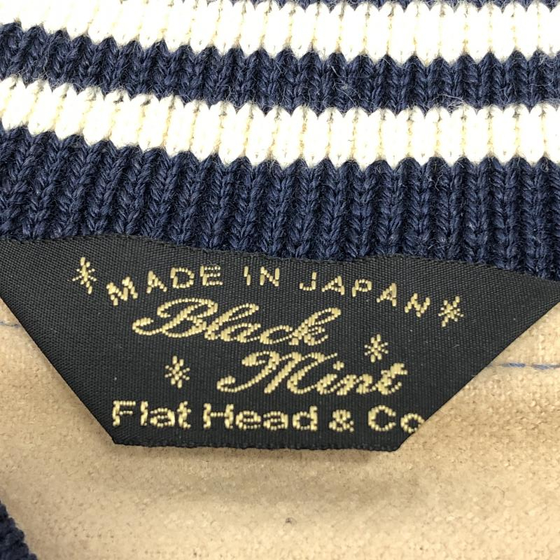 【中古】THE FLAT HEAD Black Mint レーヨンスカジャン ブルー×サーモンピンク M △汚れ有り　フラットヘッド[240024457954]_画像8