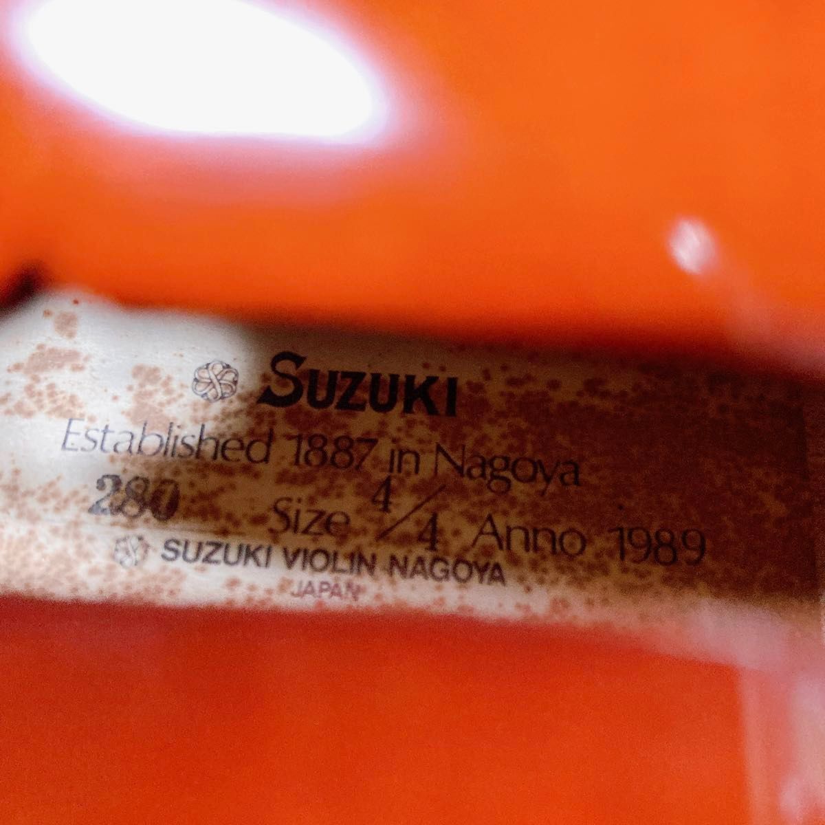 SUZUKI スズキ　バイオリン　4/4 No.280 1989年　杉藤弓
