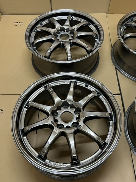 中古ホイール４本セット　WORK EMOTION XD9 18×7.5JJ+48 PCD114.3 18×7.5J+48 ハブ-73 中古ホイール４本セットWORK EMOTION XD9 18×7.5_画像9