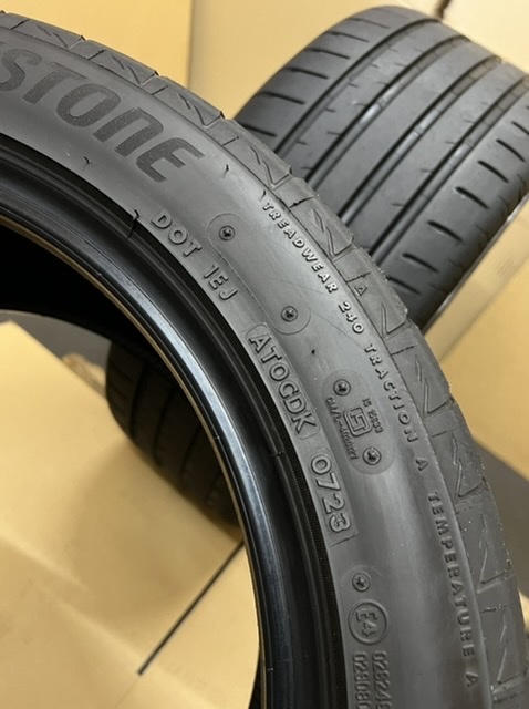 中古タイヤ2本セット　BRIDGESTONE POTENZA 245/45/17 2023年製(ほぼ新品のタイヤ_画像7