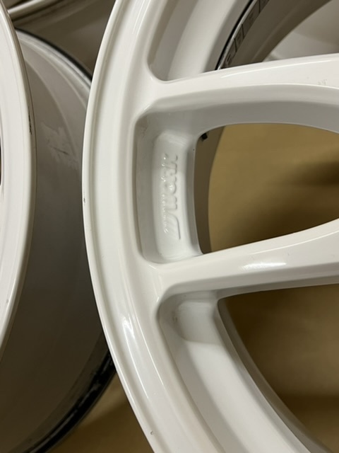 中古ホイール４本セット　WORK スーパーホワイト RACING 17×7JJ+47 PCD100 　WORK スーパーホワイト RACING 17×7JJ+47 PCD100_画像6