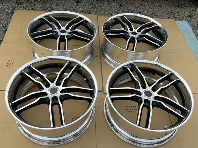 中古ホイール４本セット　WEDS 19×8JJ+42 PCD114.3 アルファード ヴェルファイア エスティマ クラウン マジェスタ _画像1