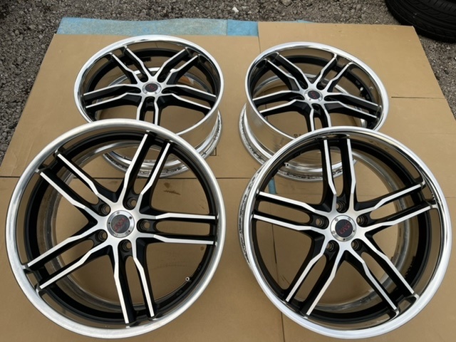 中古ホイール４本セット　WEDS 19×8JJ+42 PCD114.3 アルファード ヴェルファイア エスティマ クラウン マジェスタ _画像2