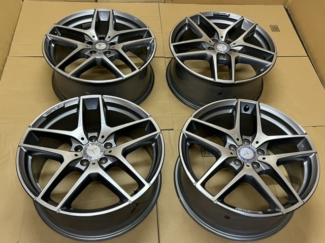 中古ホイール４本セット メルセデスベンツ GLC W253 AMG 純正アルミホイール 19インチ 8J×19H2ET38 5H PCD112 4本 MERCEDES-BENZ AMG _画像1