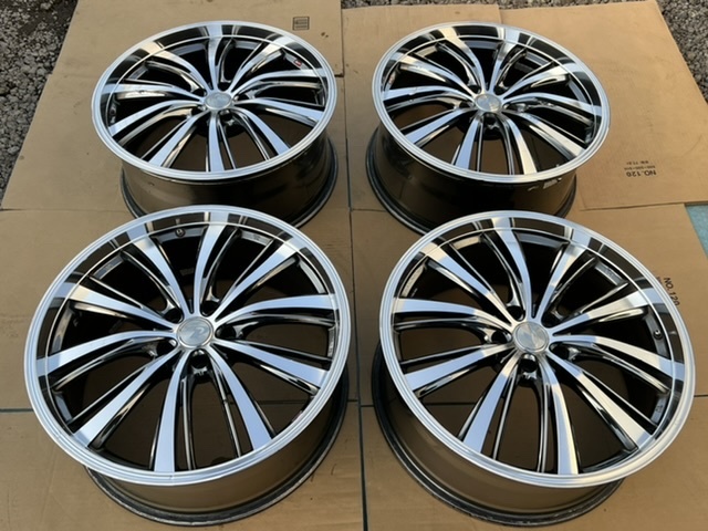 中古ホイール４本セット　WEDS LEONIS アルファード ヴェルファイア エスティマ クラウンマジェスタ 等 20×8.5JJ+45 PCD114.3_画像4