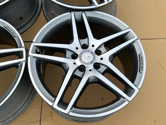 中古ホイール４本セット　メルセデスベンツ純正 W212 W207 AMG Eクラス 18×8.5J+48 9J+54 112-5 4本 A212 W204 W205 W206 W213 W212 W211_画像6