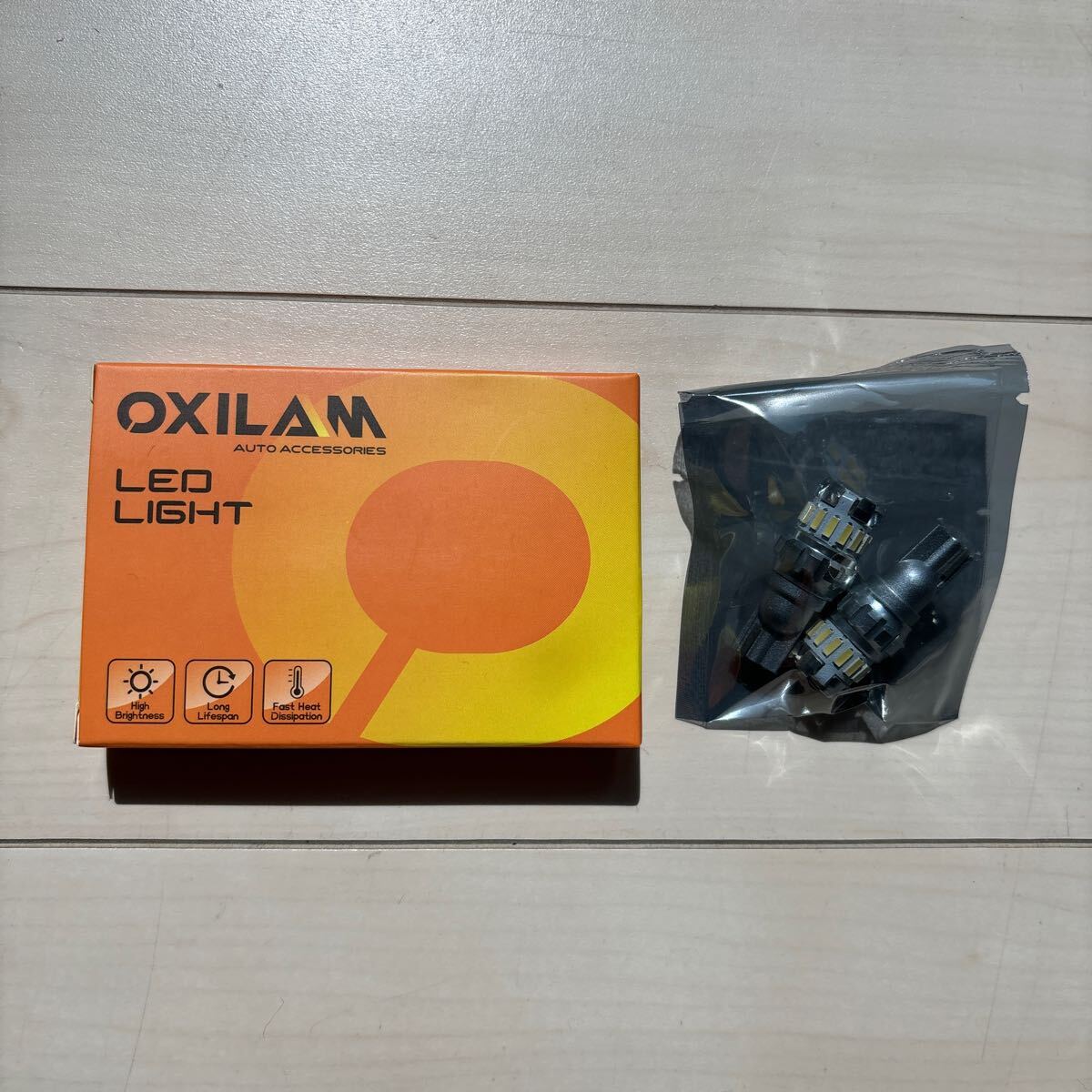 OXILAM T16 LED バックランプ 爆光 T16 バックランプ キャンセラー内蔵 Canbus T15 W16W 無極性 バックランプ ホワイト (2個入)の画像1