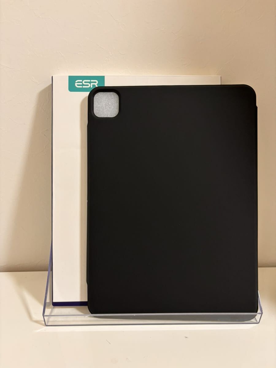 ESR iPad Pro 11インチ ケース 第ハイブリッドケース ペンシルホルダー付き 取り外し可能な磁気カバー 垂直スタンド ブラック_画像1