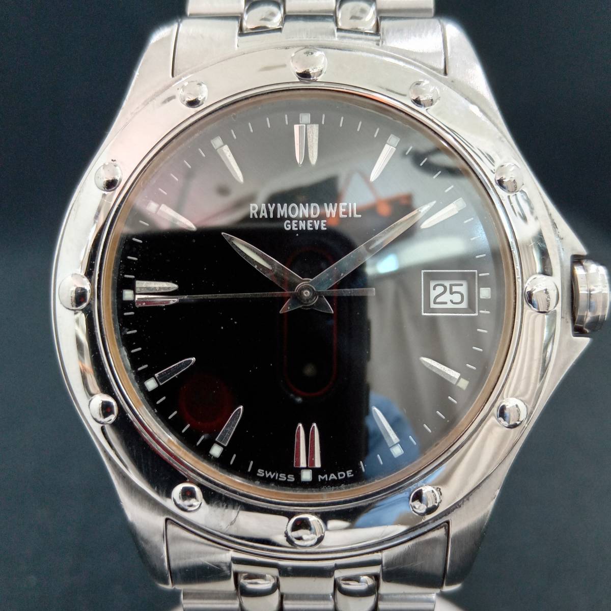 【ふるさと割】 RAYMOND レイモンドウィル 9180円 WEIL 5390-st V160623 5590 3針+カレンダー