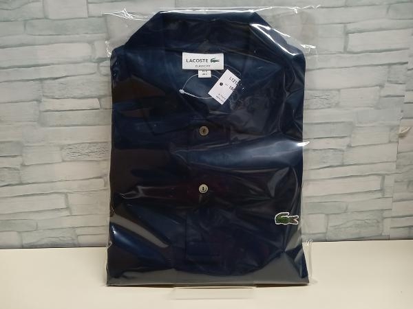 美品 LACOSTE ラコステ L1212LJ-99 定番 半袖ポロシャツ ネイビー L.12.12 166 新品タグ付き_画像1