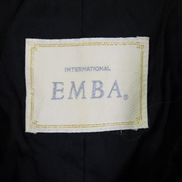 エンバ EMBA 高級毛皮シェアードミンクファー金釦ベスト(11)ダークブラウン_画像6