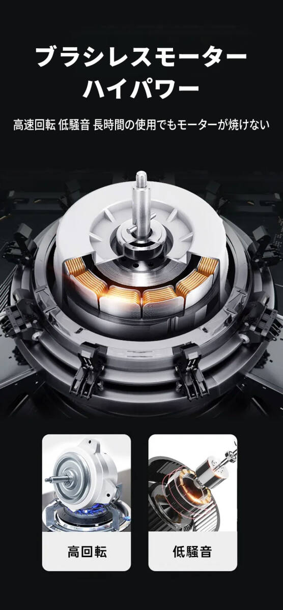 (B) マキタ 充電式 互換 チェーンソー 8インチ ブラシレスモーター 小型 オイル 自動給油 コードレス 電動 のこぎり18Vの画像9