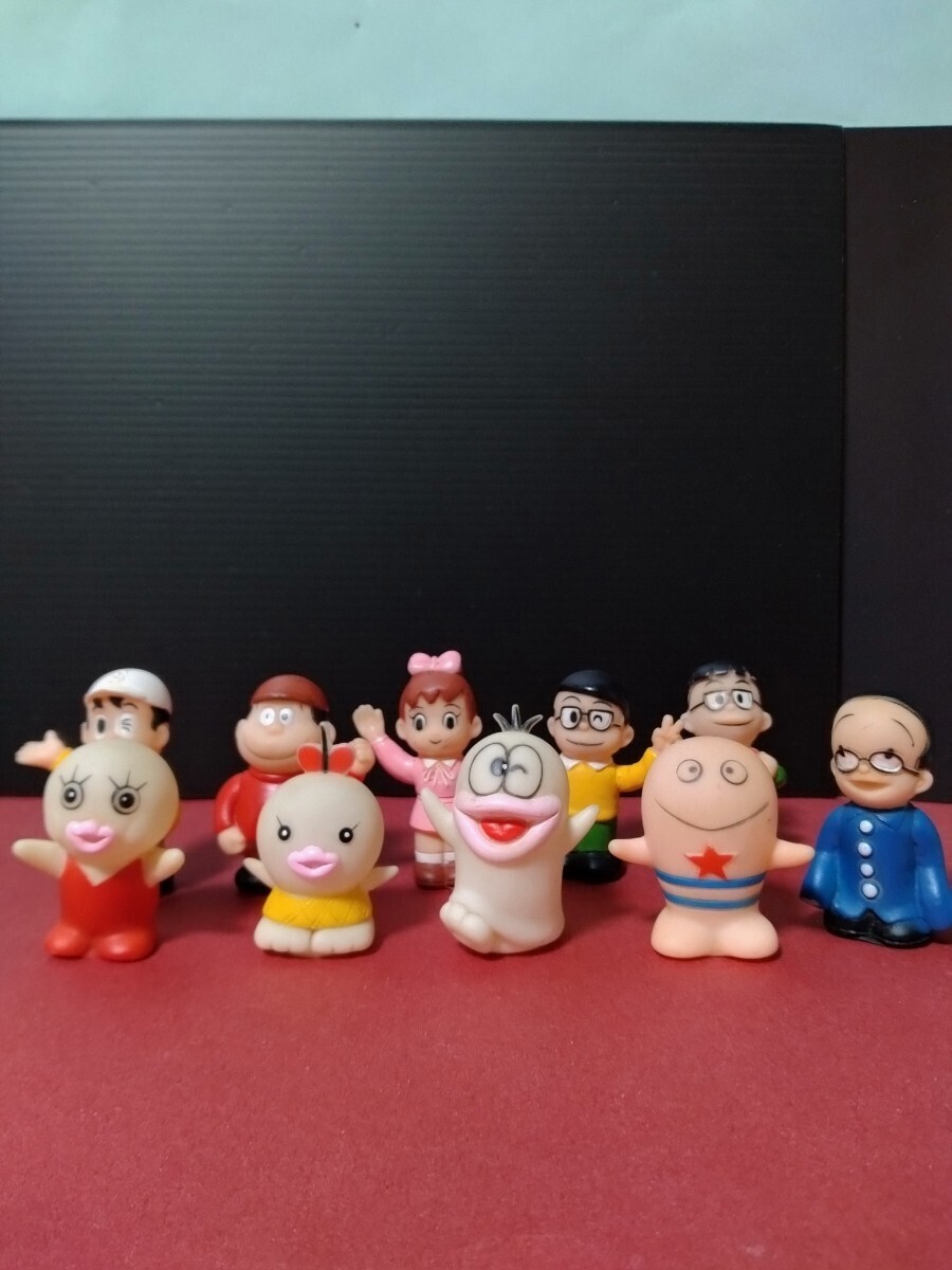 オバケのQ太郎わいわい大集合ソフビ指人形　全10種　1985年製 当時物 昭和レトロ