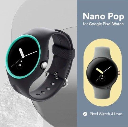 Caseology Pixel Watch 対応 ケース 衝撃吸収 ワイヤレス充電対応 ナノポップ - プルーンチャコール