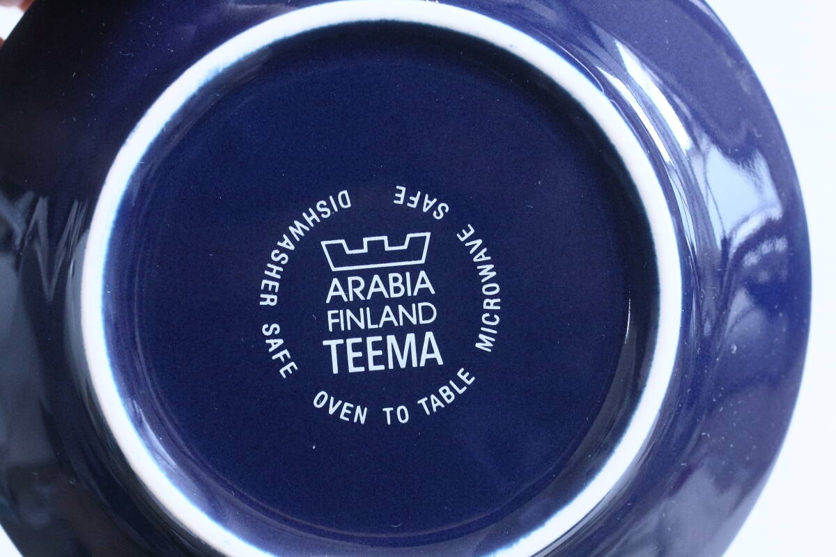 4349 C&S 0.15L 廃盤色　ブルー　ARABIA FINLAND アラビア　ティーマ　カップ＆ソーサー　マグ　teema_画像5