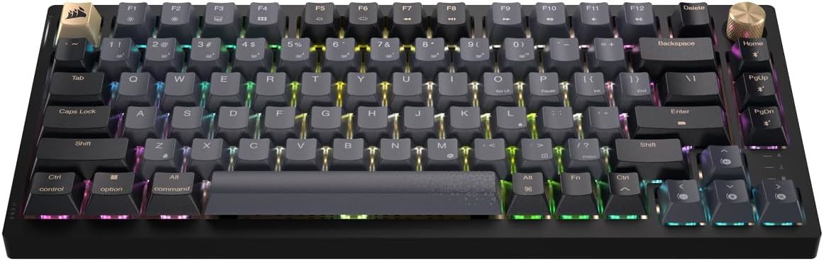 CORSAIR K65 PLUS ワイヤレスゲーミングキーボード 【iCUE対応不可】 75%キーボード 81キー 自社独自リニアスイッチCORSAIR Red採用_画像1