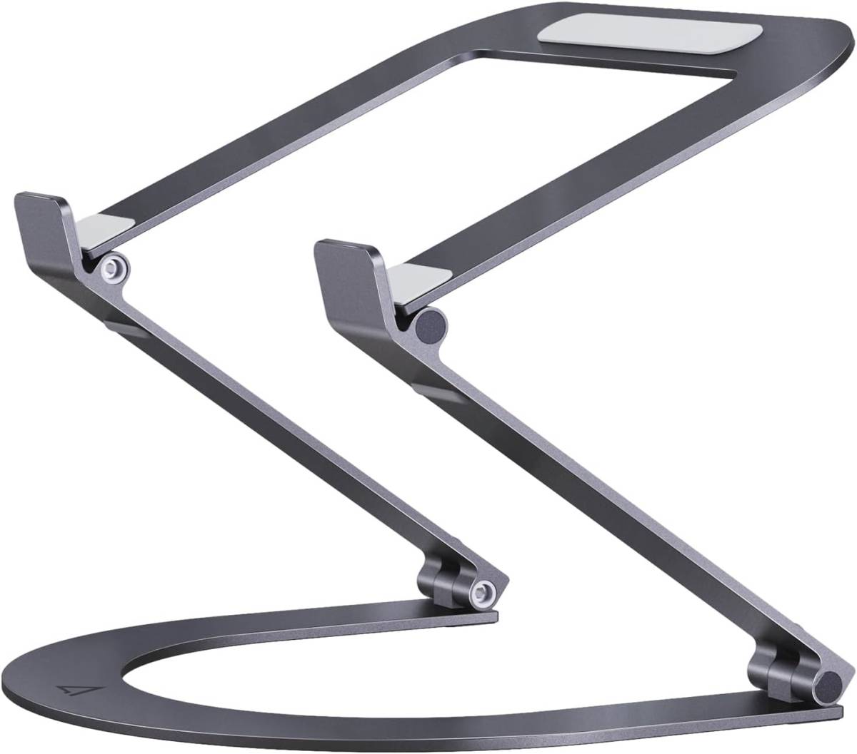 Maxonar laptop stand tablet stand PC stand folding type human engineering adjustment possibility slip prevention heat radiation excel aluminium alloy made 