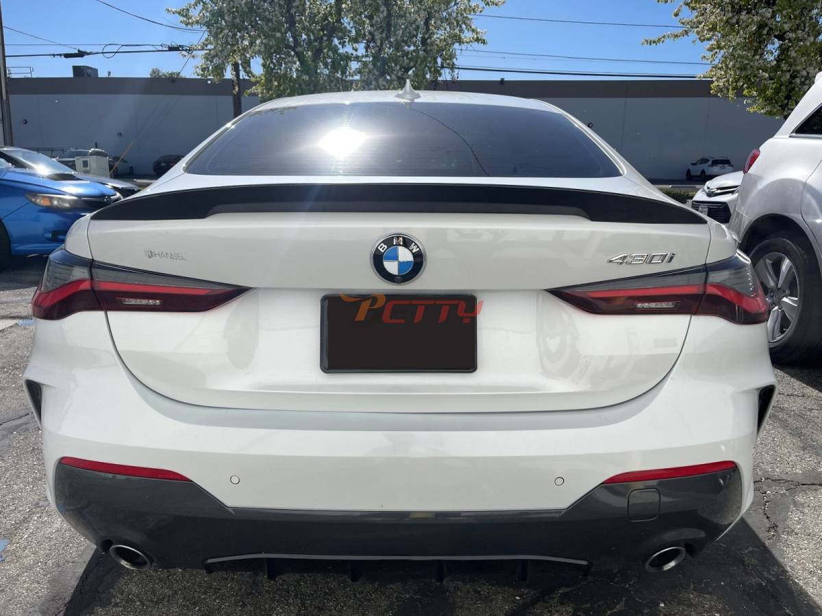 【即納品】P2 Type BMW G22 4シリーズ クーペ ABS エアロ トランクスポイラー リヤスポイラー 未塗装品 素地 2020-2024_画像1