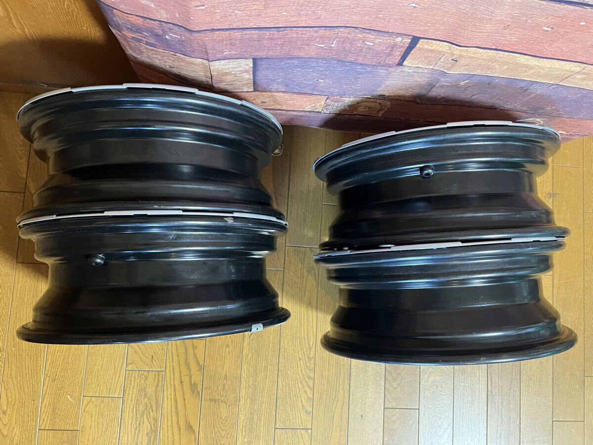 【1円スタート】MK32S スペーシア 純正スチールホイール 14×4.5J 4穴-100 4本セット ホイールキャップ付き 鉄ホイル DM0326N_画像7