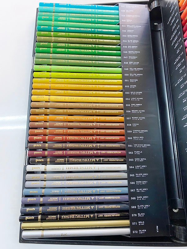 # цветные карандаши # MITSUBISHI PENCIL Mitsubishi карандаш uni COLORED PENCIL 72 цвет Uni цвет б/у товар Sapporo departure 