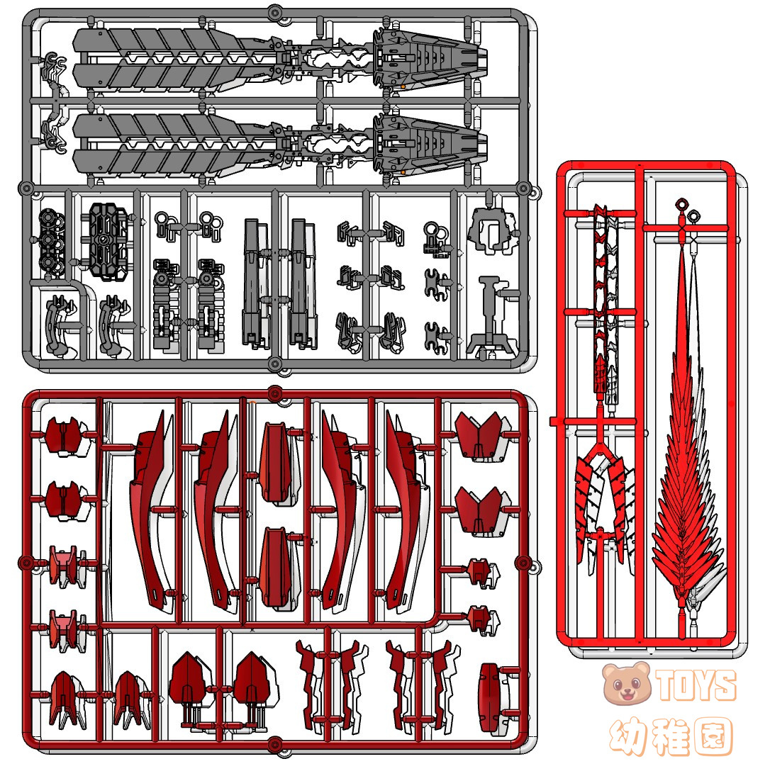 【SEED MODEL】1/144 RG サザビー 用 ダブル・ホーン・ファンネル 拡張ウェポン 改造パーツ プラモデル 未組立 新品_画像10