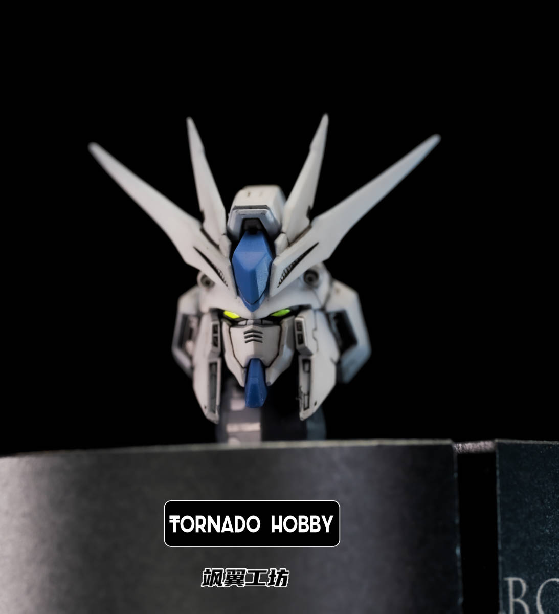 【TORNADO HOBBY】1/144 RG Hi-νガンダム ハイニュー 用 ヘッドパーツ 色付き 3Dプリント品 改造 未組立 プラモデル 新品_画像3