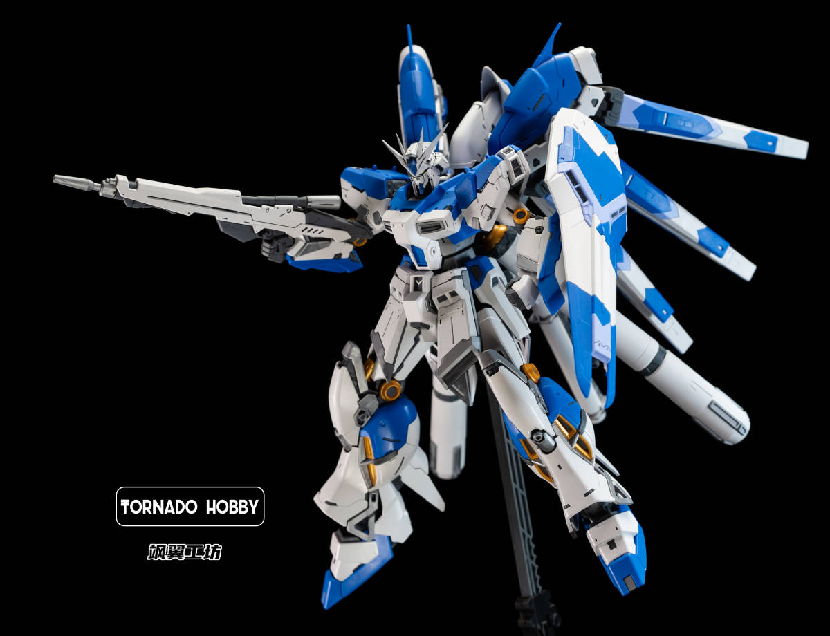 【TORNADO HOBBY】1/144 RG Hi-νガンダム ハイニュー 用 ヘッドパーツ 色付き 3Dプリント品 改造 未組立 プラモデル 新品_画像8