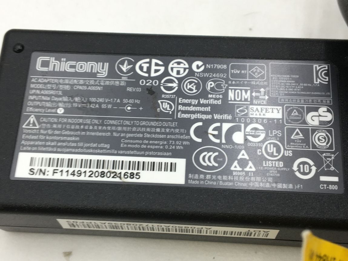 Acer/ノート/第4世代Core i5/メモリ4GB/WEBカメラ有/OS無-240306000839558_付属品 1