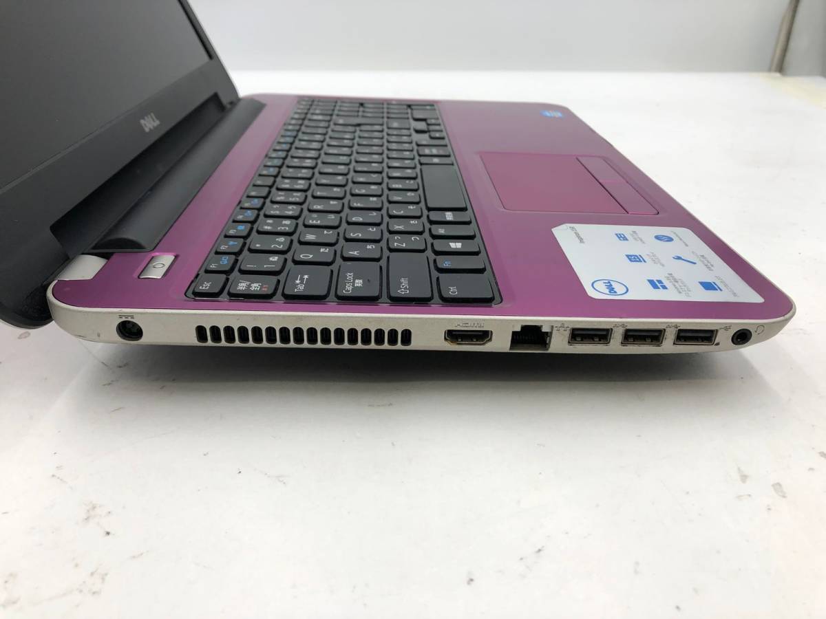 DELL/ノート/HDD 500GB/第3世代Core i3/メモリ8GB/4GB/WEBカメラ有/OS無-240216000802896_側面（右）M