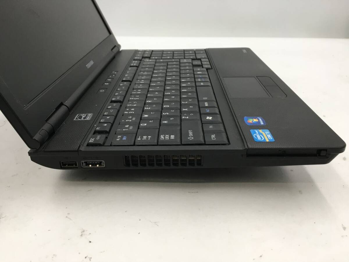 TOSHIBA/ノート/HDD 250GB/第2世代Core i3/メモリ2GB/WEBカメラ無/OS無-240227000821518_側面（右）M